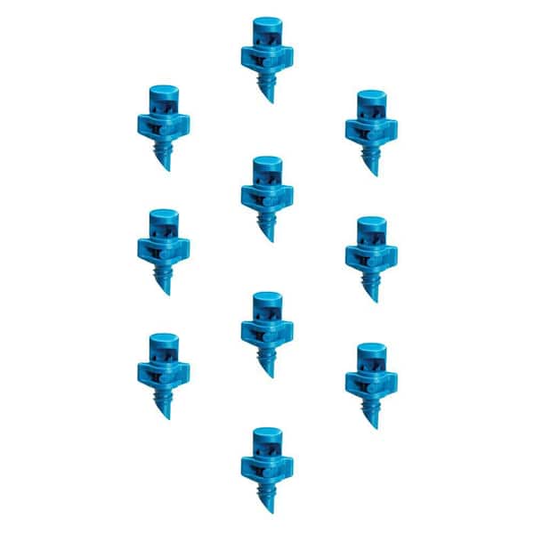 Rain Bird 0-11 GPH Quarter Pattern Close Coverage Fan Micro Spray (10-Pack)