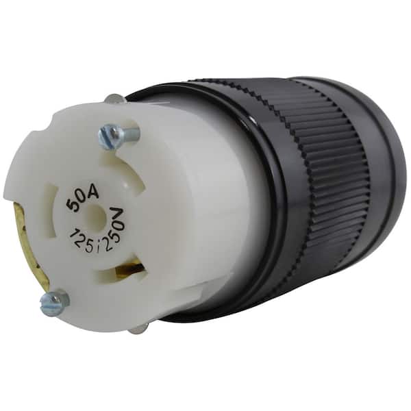 NEMA SS2-50R 50 Amp 125/250-Volt 4-Prong Locking Female Connector Assembly