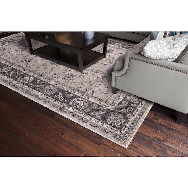 Kashan Mahal Ivory 2 ft. x 7 ft. Area Rug