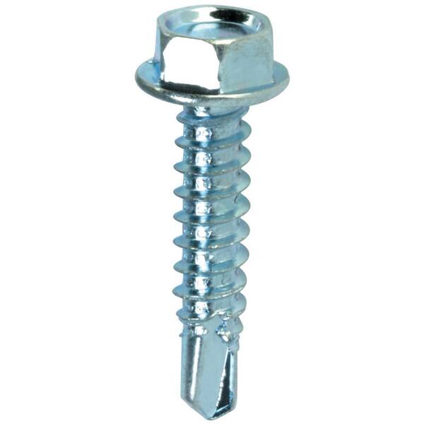 thumbnail image 2 of 10 Hex Washer Head Self Drilling Sheet Metal Tek Screws 410 Stainless 2 of 14