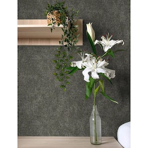 Buxton Faux Weave Grey Non Pasted Non Woven Wallpaper