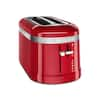 KitchenAid Empire 2-Slice Red Wide Slot Toaster with Crumb Tray KMT2115ER -  The Home Depot