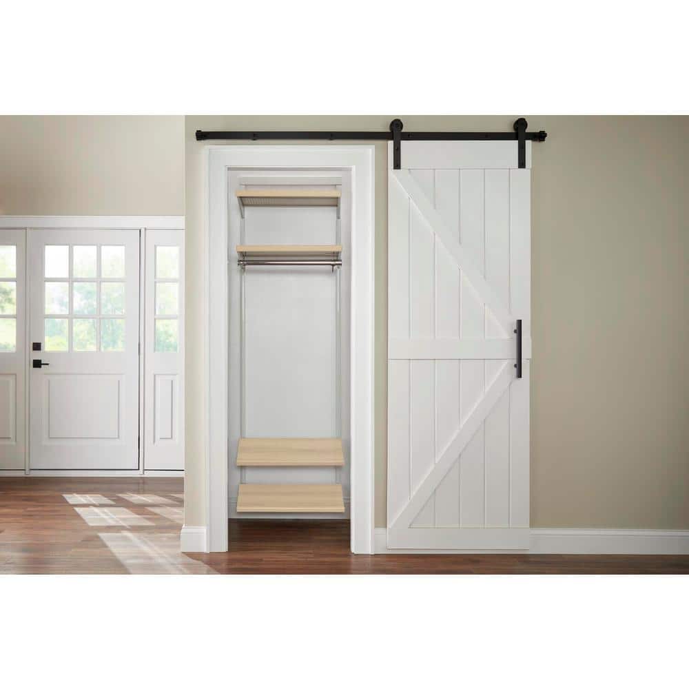 Everbilt Genevieve 2 ft. Birch Adjustable Closet Organizer Long Hanging