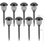 GIGALUMI Solar Black LED Path Light With Waterproof (8-Pack) P-L-XMG ...