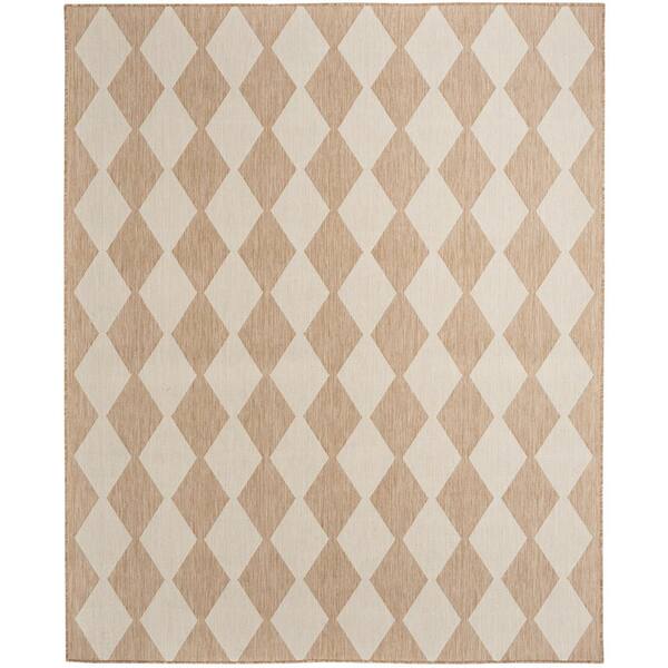 Nourison Positano Jute 8 ft. x 10 ft. Diamond Contemporary Area Rug ...