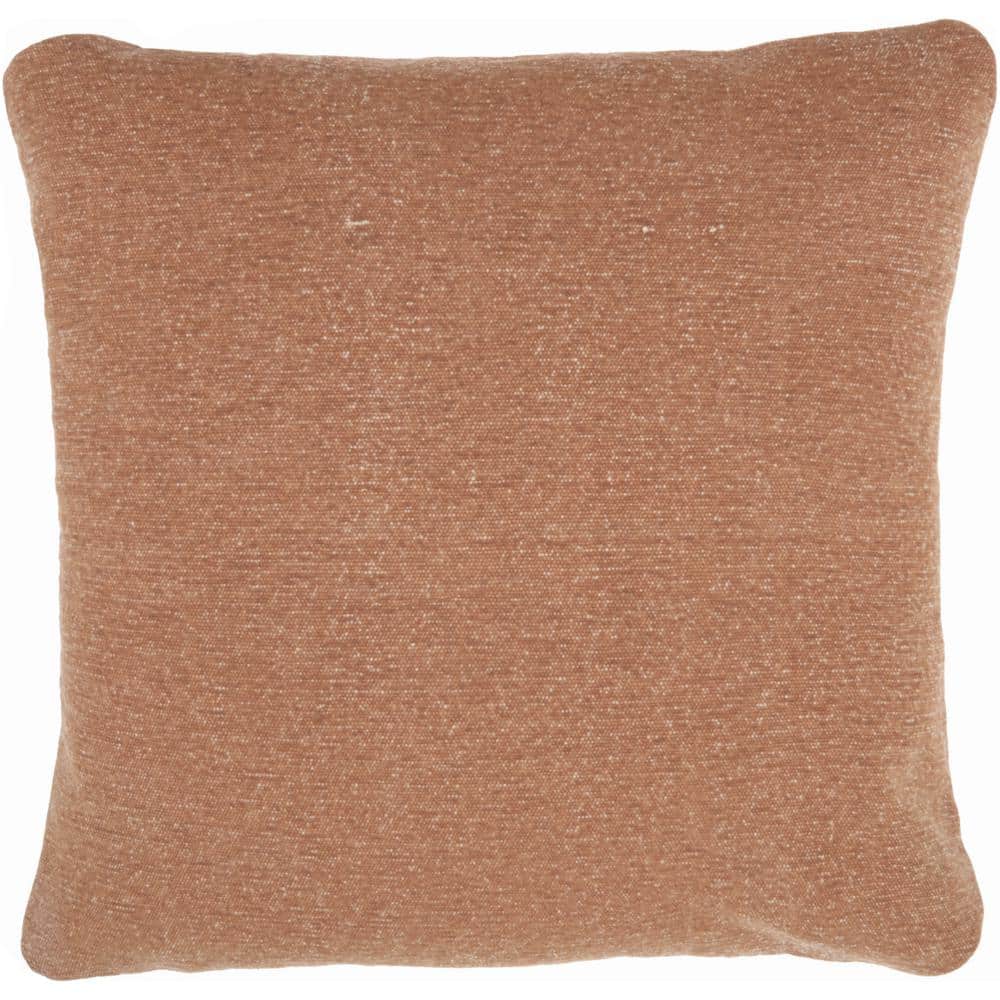 Clay Brown 20" x 20" Polyester Throw Pillow Set