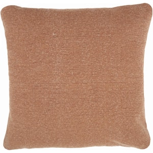 Lifestyles Clay Textured 20 in. x 20 in. Throw Pillow