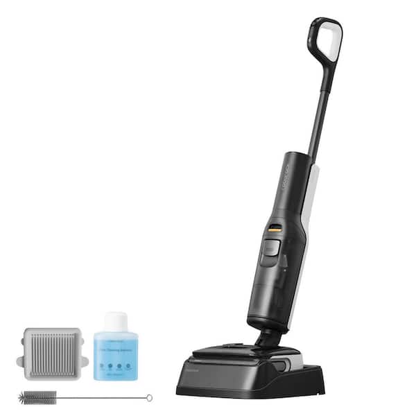 F25, Cordless Hard Floor Vacuum, Wet-Dry Cleaner, Self-Cleaning Technology with Voice Alerts in Black