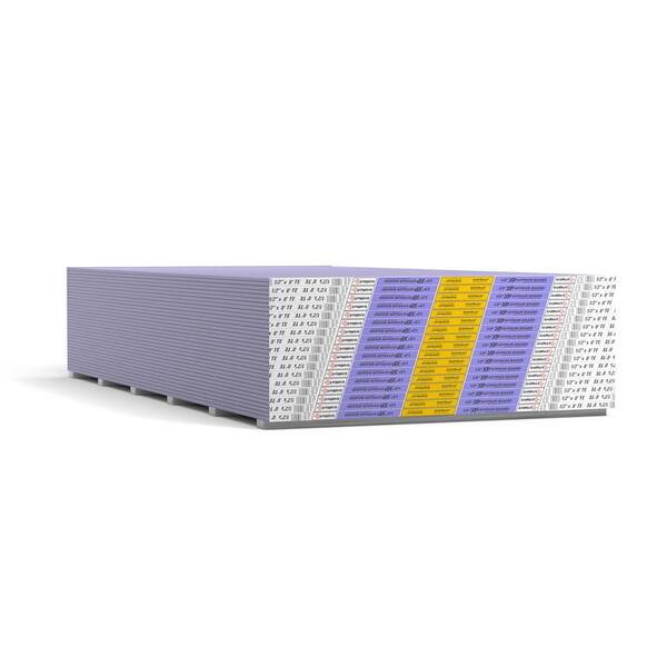 Gold Bond Purple Xp 12 In X 4 Ft X 8 Ft Mold-resistant Moisture-resistant Drywall Sheet-50001464 - The Home Depot