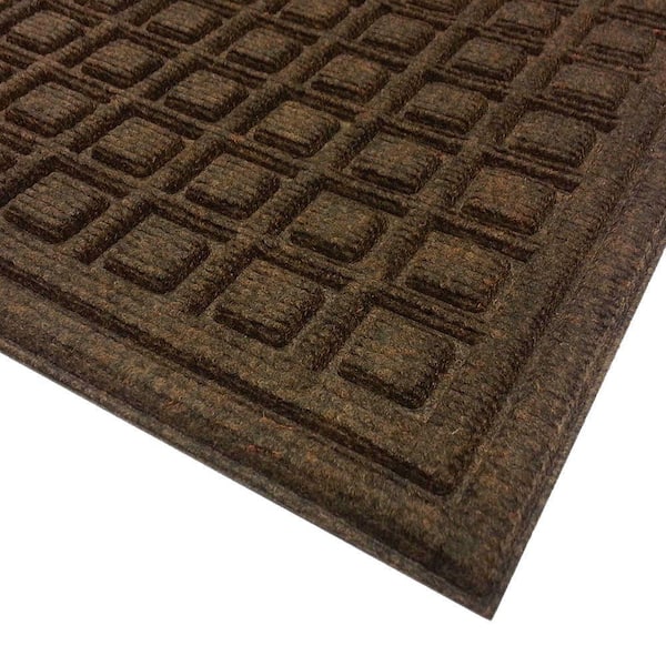 TrafficMaster Brown 36 in. x 60 in. Synthetic Fiber and Recycled