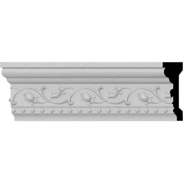 Ekena Millwork SAMPLE - 1-1/4 in. x 12 in. x 3-5/8 in. Urethane Simon Chair Rail Moulding