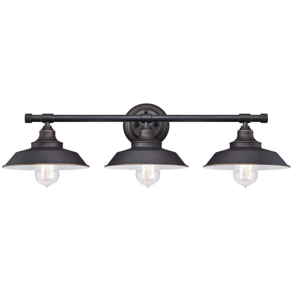 Westinghouse Iron Hill 3-Light Oil-Rubbed Bronze Wall Fixture 6343400 Ice Maker Wiring-Diagram The Home Depot