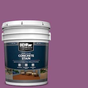 5 gal. #OSHA-4 OSHA SAFETY PURPLE Solid Color Flat Interior/Exterior Concrete Stain