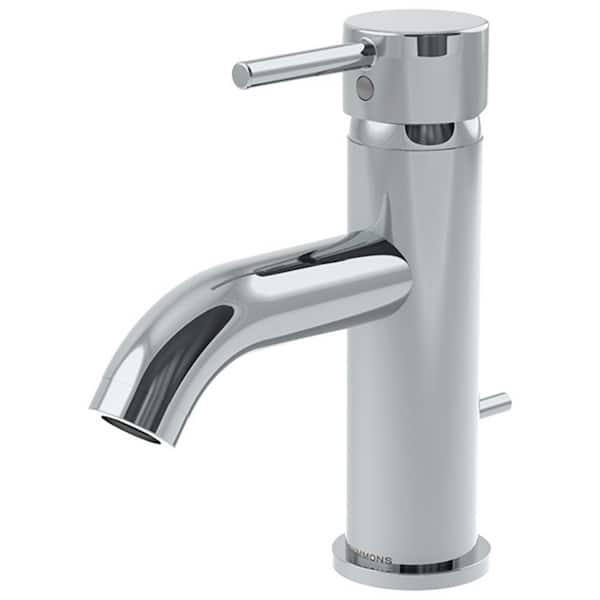 Symmons Sereno Single Hole Single-Handle Bathroom Faucet with Drain Assembly in Polished Chrome
