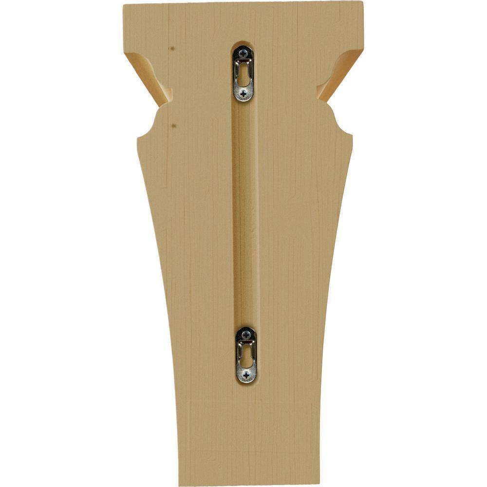 Alder Hand-Carved Jumbo Wood Corbel, 14" x 7"