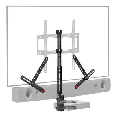 barkan soundbar mount e850 shelf universal point better clamp slip anti drill tv curved hdmi 6ft drywall stud cable fixed