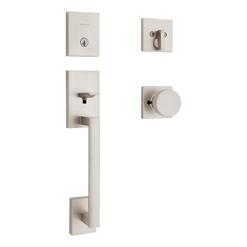 San Clemente Satin Nickel Keyed Entry Single Cylinder Door Handleset with Pismo Doorknob Featuring SmartKey Security price history on PriceWatchPro