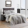 Eddie Bauer Fairview 3-Piece Gray Plaid Cotton King Quilt Set 200405 ...