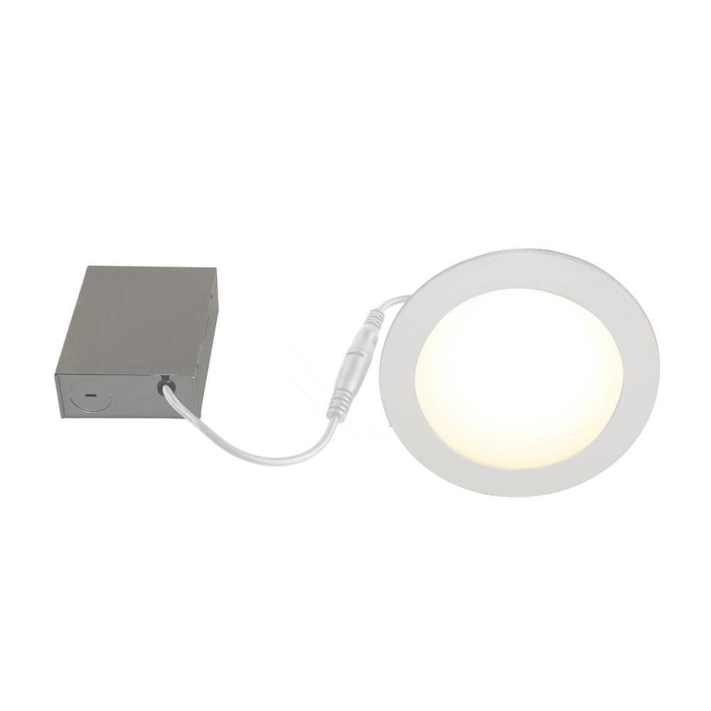 Smart Home 6'' White LED Recessed Lighting Kit with Tunable Color Temperature