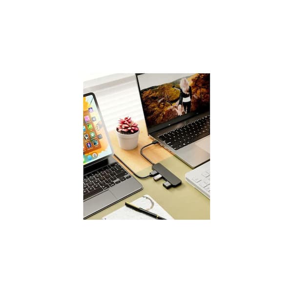 Lukyamzn 4-Port USB 3.0 Hub Multi USB Port Expander for Laptop
