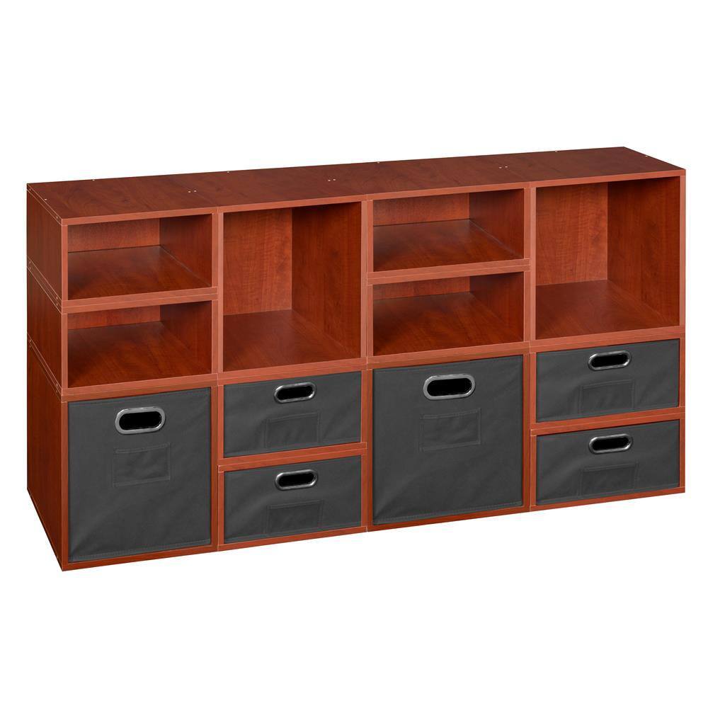 Regency 26 in. H x 52 in. W x 13 in. D Cherry Wood 12Cube Organizer