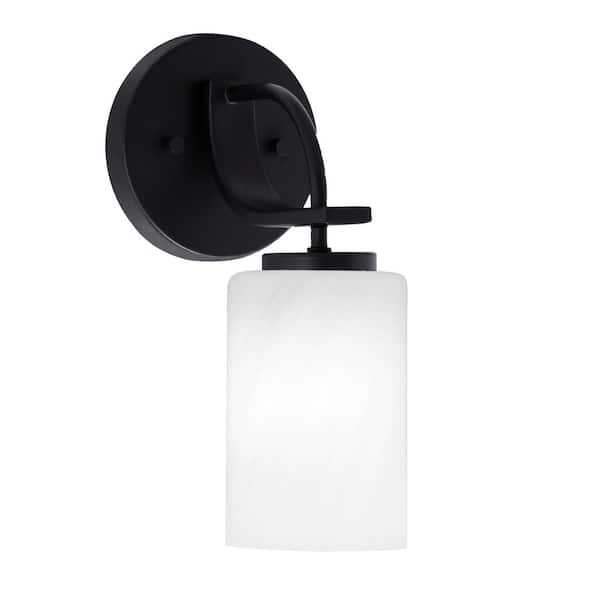 Unbranded Olympia 1-Light Matte Black Wall Sconce