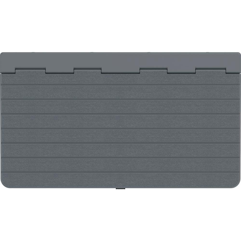 Duramax Gray Resin Outdoor Deck Storage Shed with Latching Doors