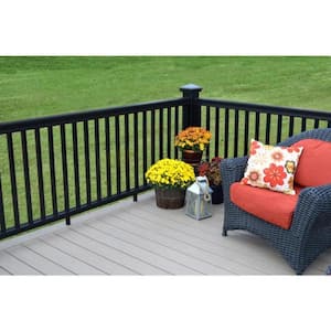 CountrySide 6 ft. x 36 in. Composite Line/Stair Section H-Channel Top Rail, Bottom Rail