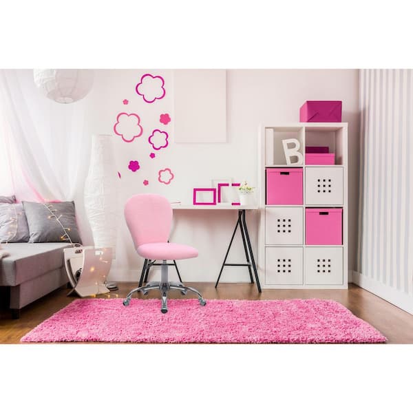 DESK & CHAIR ERGONOMIC PINK GIRLS BEDROOM FURNITURE HOME SCHOOL