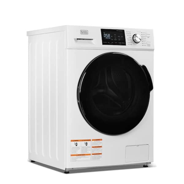 Black+decker 4.4 Cu. ft. 240-Volt Ventless Electric Dryer with Heat Pump in White BDFH44M
