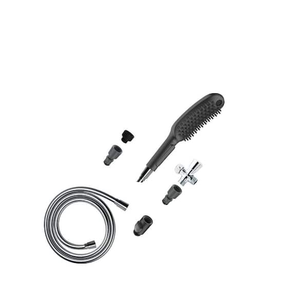 Hansgrohe Dog Shower 3-Spray Patterns 1.75 GPM 30 in. Wall Mount Handheld Showerhead Set in Black