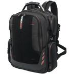 18 in. Black Core Gaming Backpack with Velcro Front Pocket