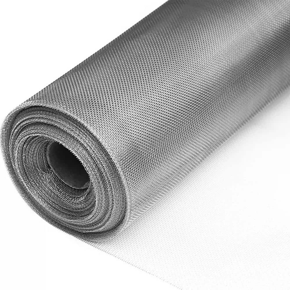 47 in. x 10 ft. 304 Stainless Steel Woven Wire Mesh, Window Screen Mesh for