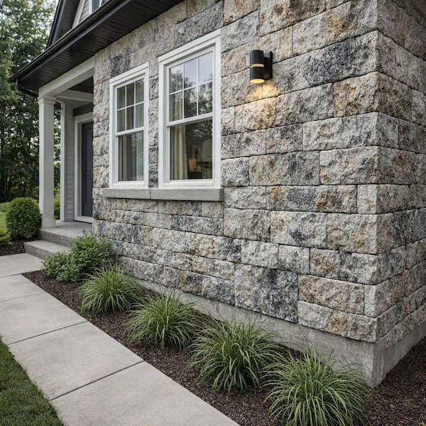 Evolve Stone National True 14 in. W x in. L River Clay Faux Stone