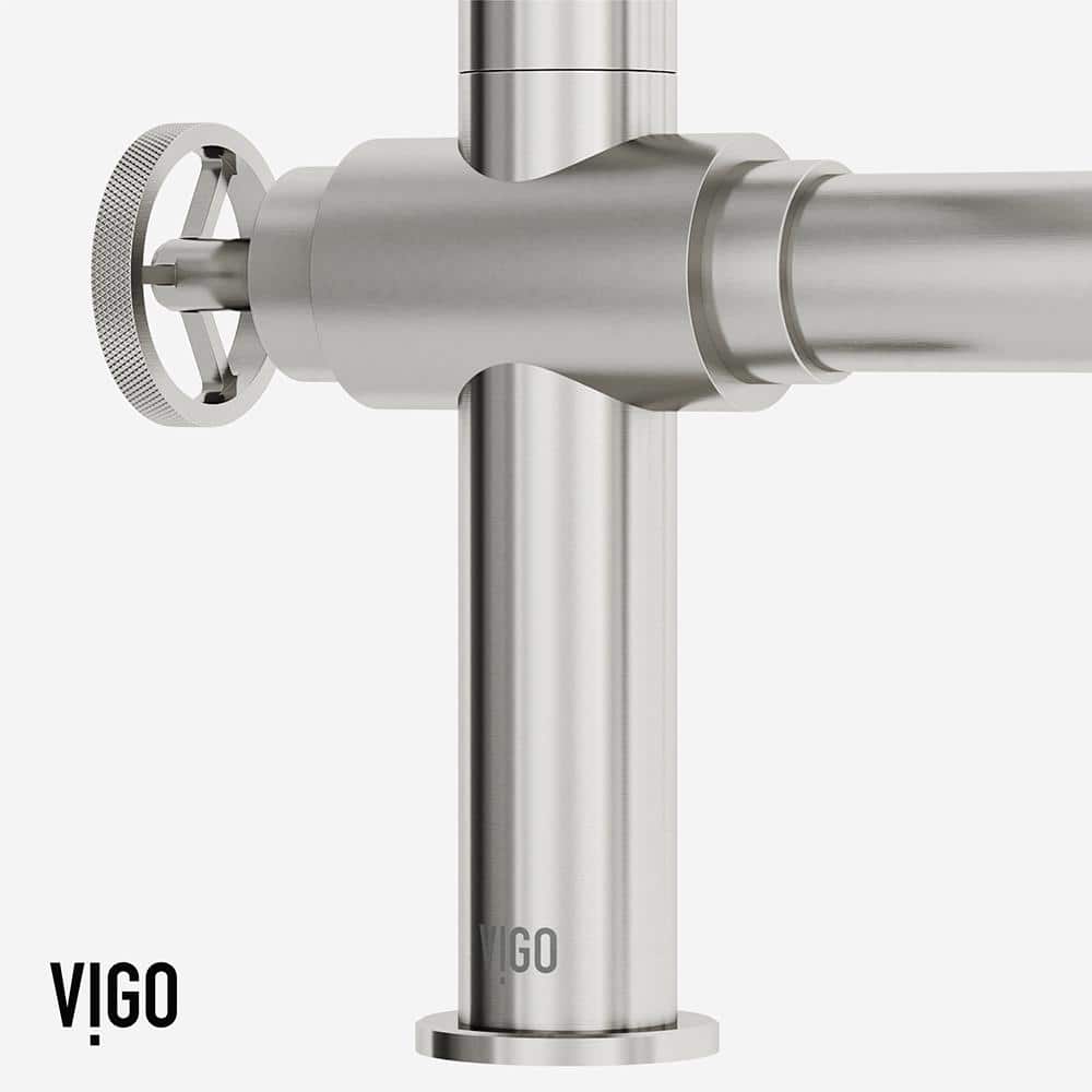 Cass Stainless Steel High-Arc Kitchen Faucet with Pull-Out Sprayer