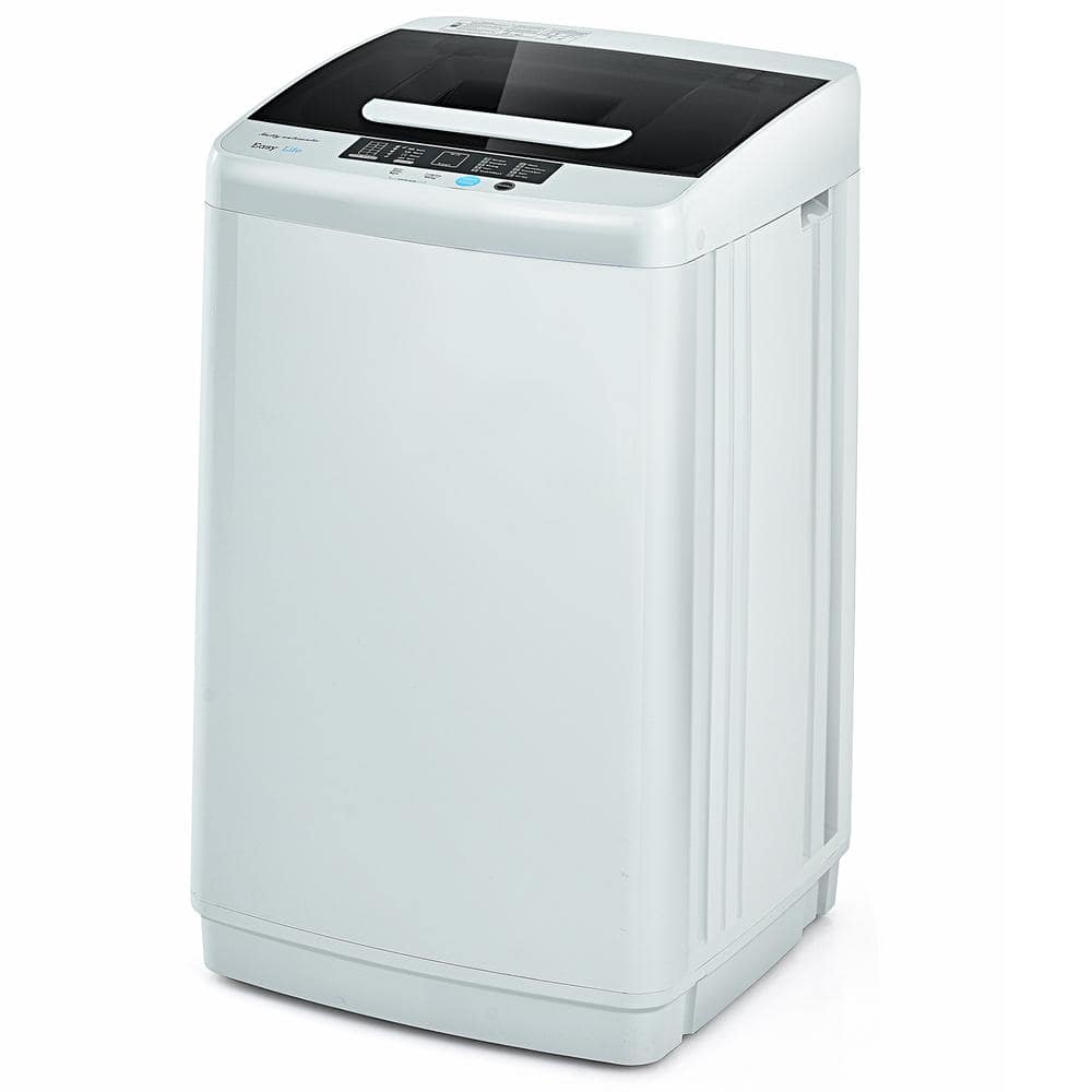 Costway White Full-Automatic Laundry Washing Machine EP24640US - The Home  Depot