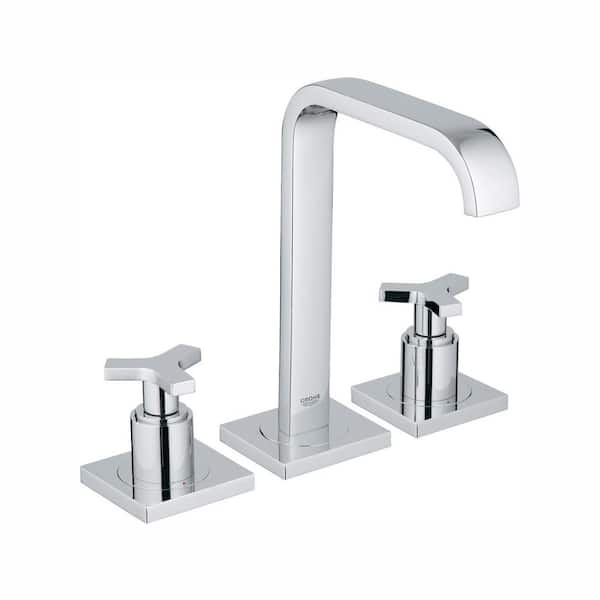 GROHE Allure 8 in. Widespread 2-Handle 1.2 GPM Bathroom Faucet in StarLight Chrome