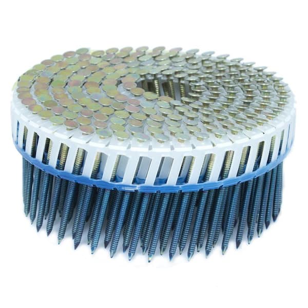 2 in. x 0.092 in. 15-Degree Ring Galvanized Plastic Sheet Coil Siding Nail 3,200 per Box