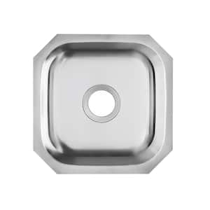 18 in. Undermount Single Bowl 18-Gauge Stainless Steel Bar Sink