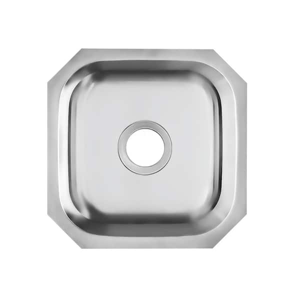 18-Gauge Stainless Steel 18 in. Undermount Single Bowl Bar Sink