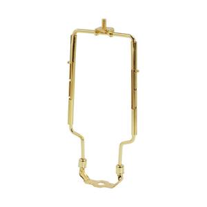 8 in. to 10 in. Adjustable Brass Lamp Harp