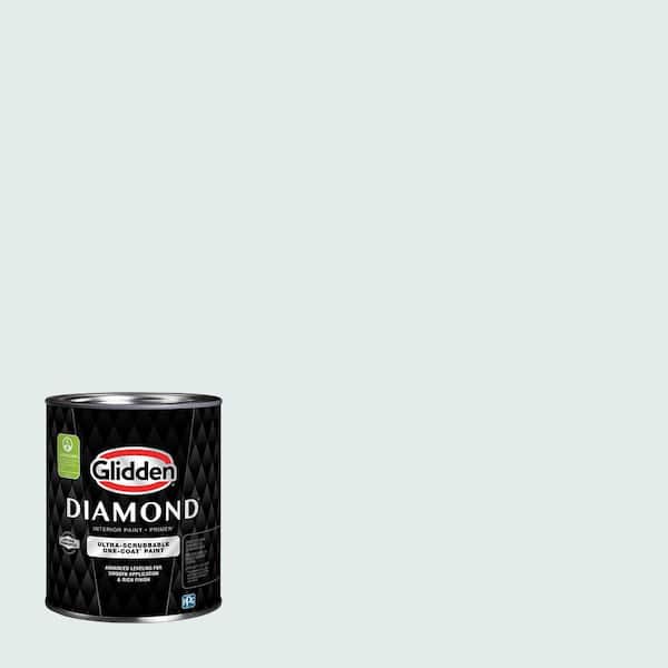 Glidden Diamond 1 qt. PPG1034-1 Morning Song Semi-Gloss Interior Paint with Primer