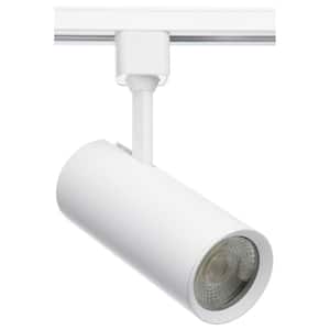 White Integrated LED Fixed Track Cylinder Head, 20-Watt 3000K
