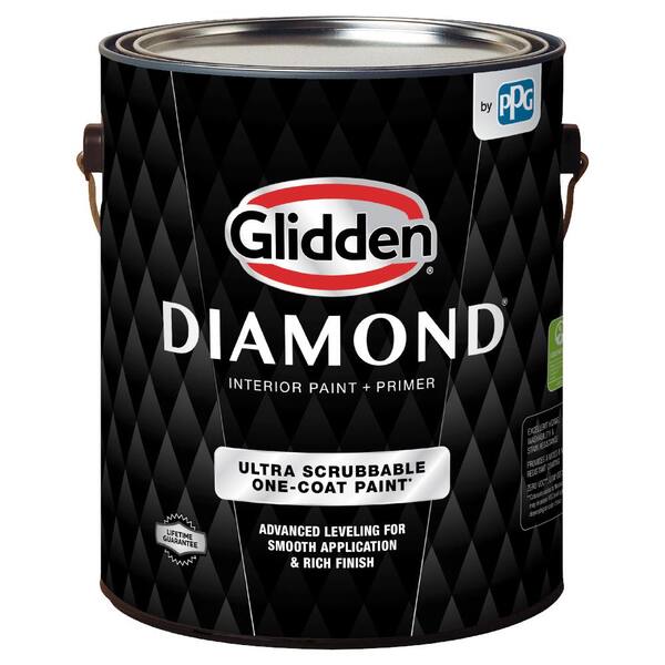 Glidden Diamond 1 qt. PPG1175-3 Lavender Haze Satin Interior Paint