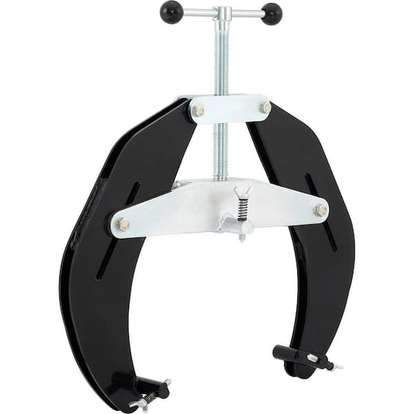 SKYSHALO Pipe Clamp, 5 to 12 in. High Strength Ultra Clamp with Quick Acting Screws, Steel Pipe Alignment Tool, Black