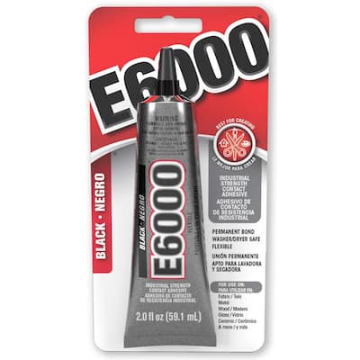 2 fl. oz. Black Adhesive (6-Pack)