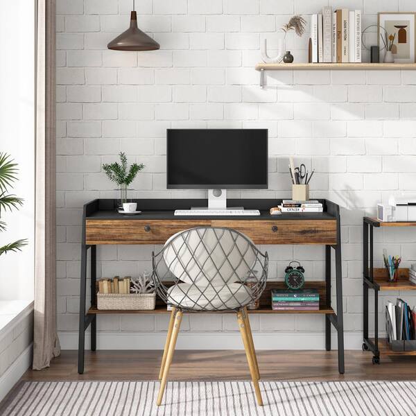 https://images.thdstatic.com/productImages/075a0123-7907-4ad6-b919-fb1a524ac5ba/svn/rustic-brown-and-black-tribesigns-computer-desks-tjhd-qp-00082-31_600.jpg