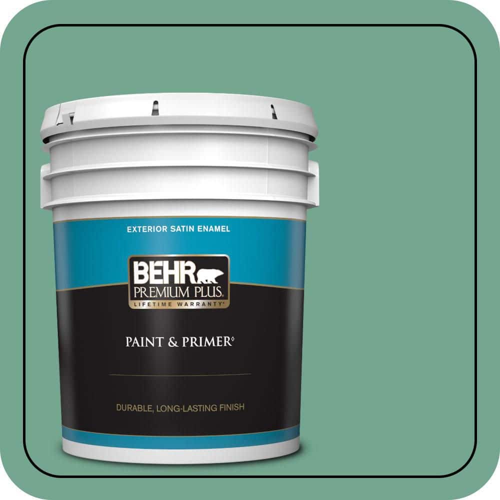 5 gal. #M420-5 Free Green Satin Enamel Exterior Paint & Primer price history on PriceWatchPro