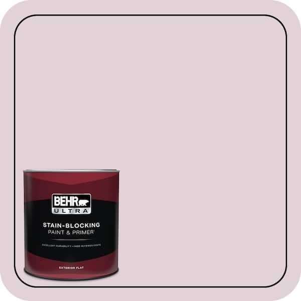 BEHR ULTRA 1 qt. #T15-7 Secret Blush Flat Exterior Paint & Primer
