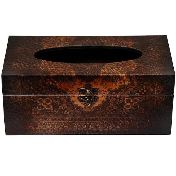 10.5 in. x 4.25 in. Olde-Worlde European Tissue Box